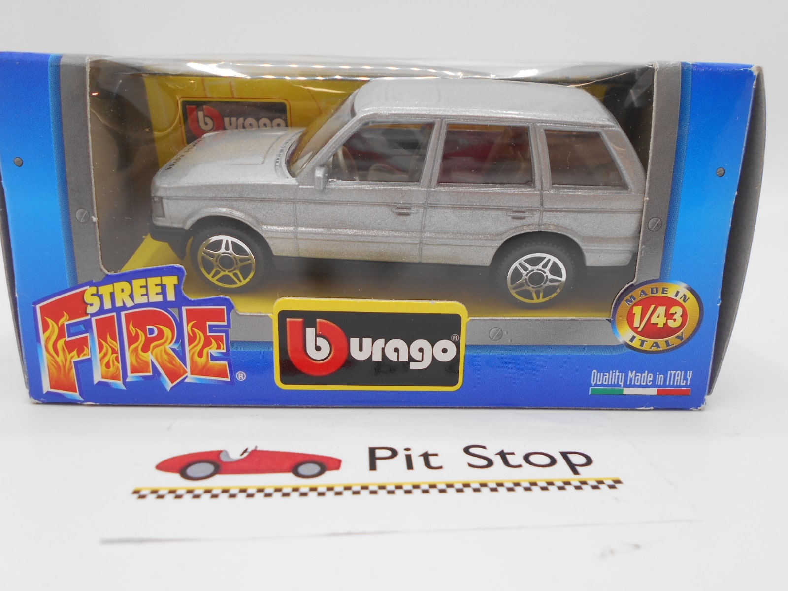 Modèle Réduit Bburago Land Rover Range Rover 1/43 - Vert, Occasion, Fabriqué En Italie