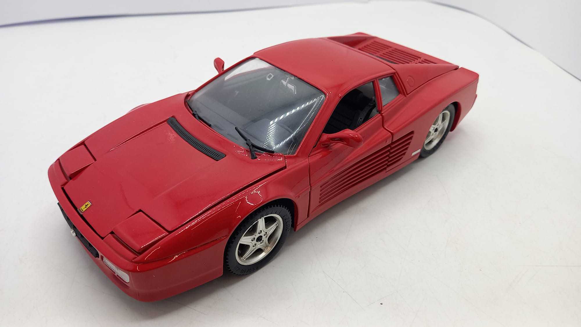 Mira 1991 Ferrari 512 TR Testarossa rouge 1:18 moulé sous pression (mauvaises roues) | eBay