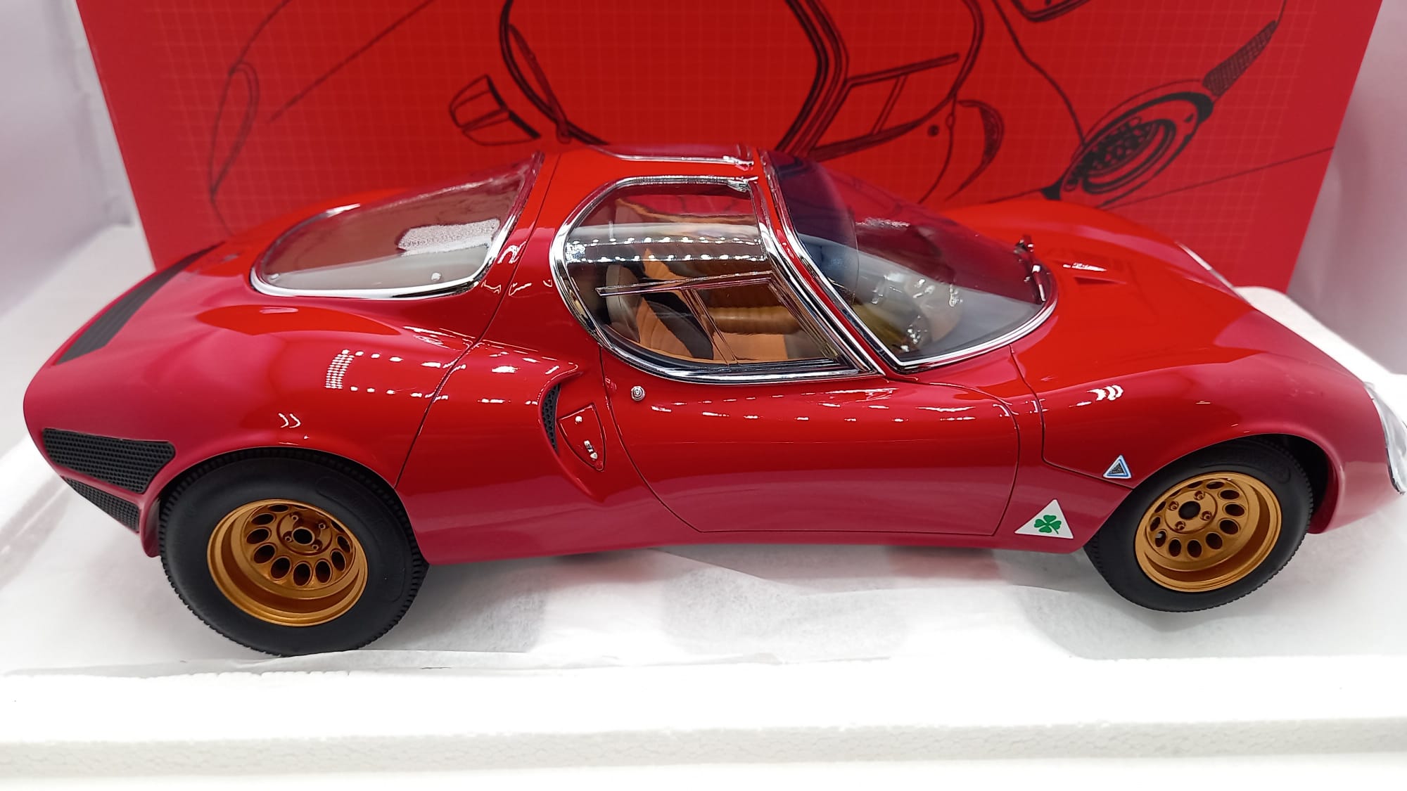 1/18 アルファロメオ 33 ストラダーレ 1967 プロトティーポ レッド Laudoracing 1/18 アルファロメオ 33 ストラダーレ プロトタイプ