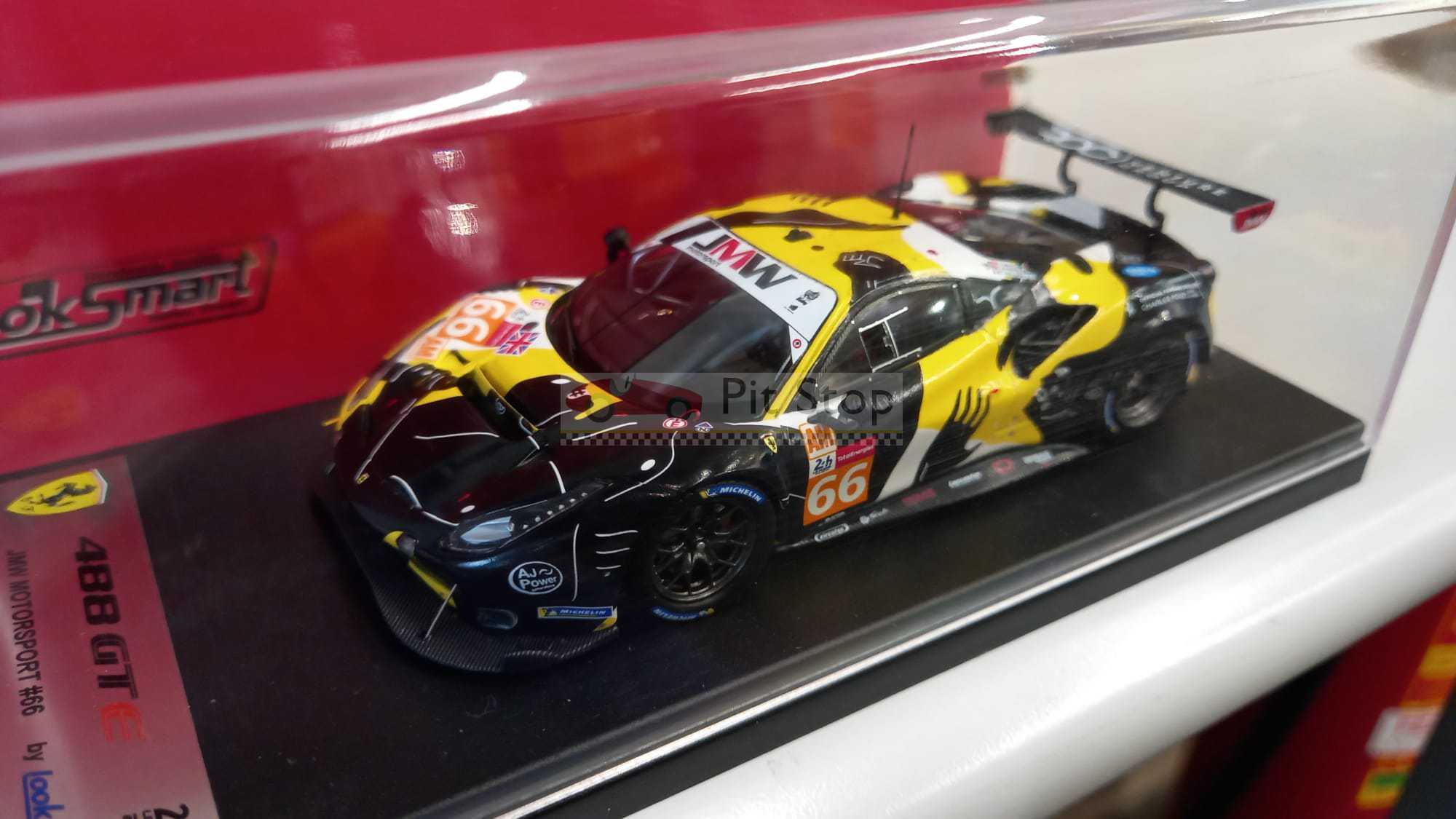 Looksmart 1/43 Ferrari 488 GTE JMW Motorsport #84 – Miniature Voiture Occasion