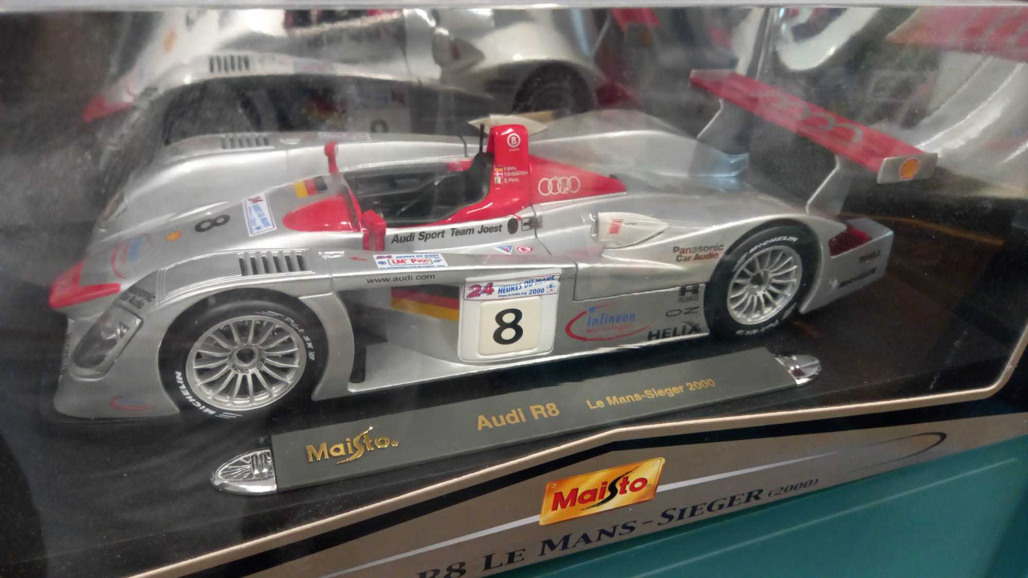 ミニカー Maisto Audi R8 Le Mans-Sieger 2000 Silver Maisto AUDI R8 SIEGER #8 CAR 1:18 Le Mans 2000 | eBay