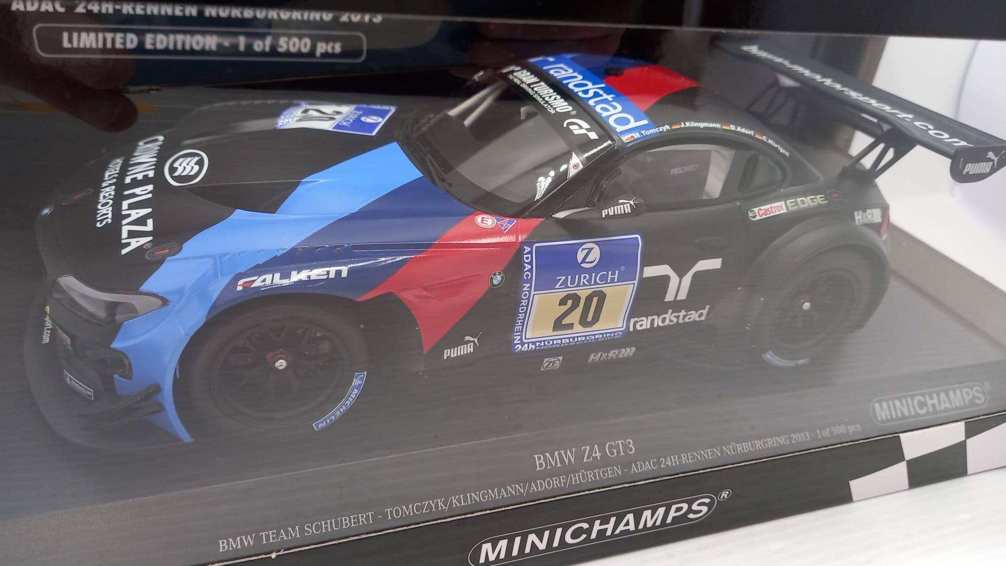 Minichamps 1/43 - BMW Z4 24h ADAC Nurburgring 2009 - Résine - Modèle 437 092776