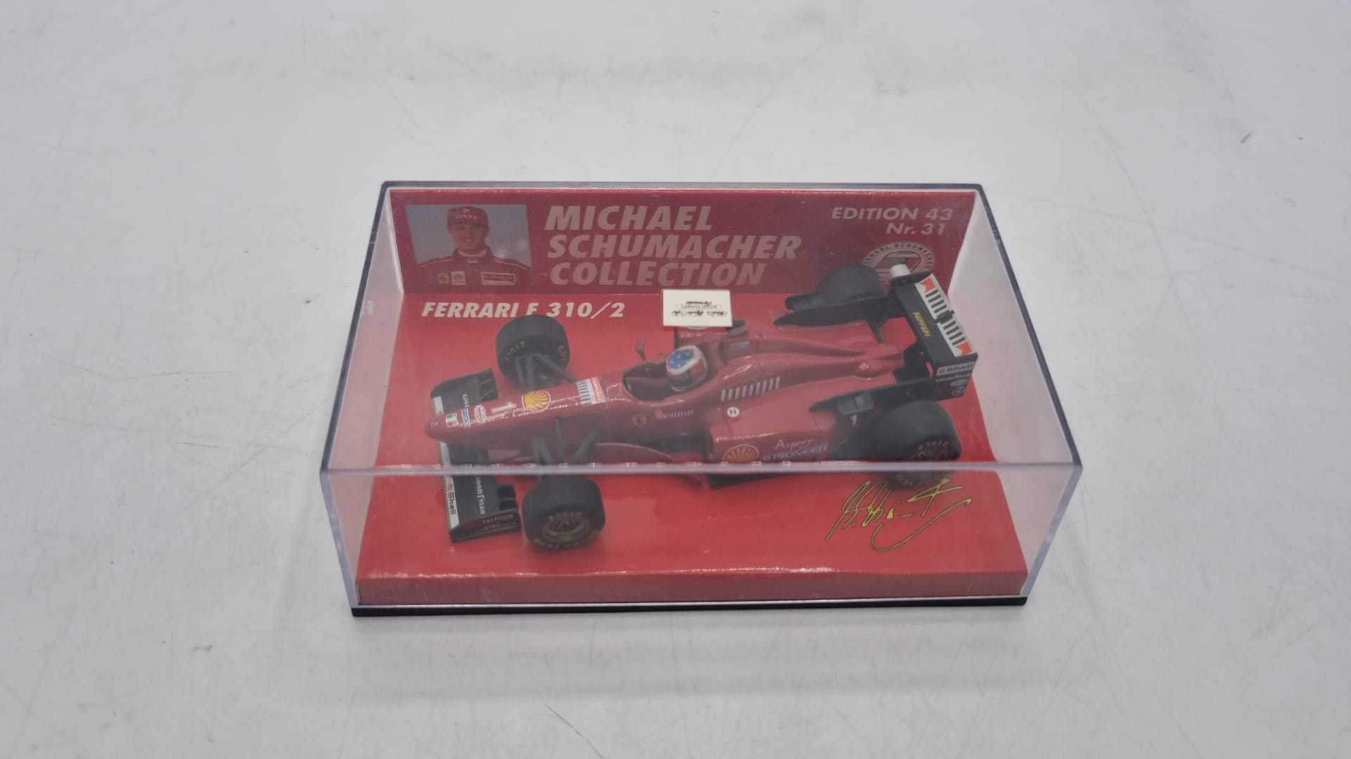 Rare Ferrari F1 Michael Schumacher collection PMA Minichamps 1/43 n°31 F310/2 nez haut de 1996 réf 5100964321 - Modélisme