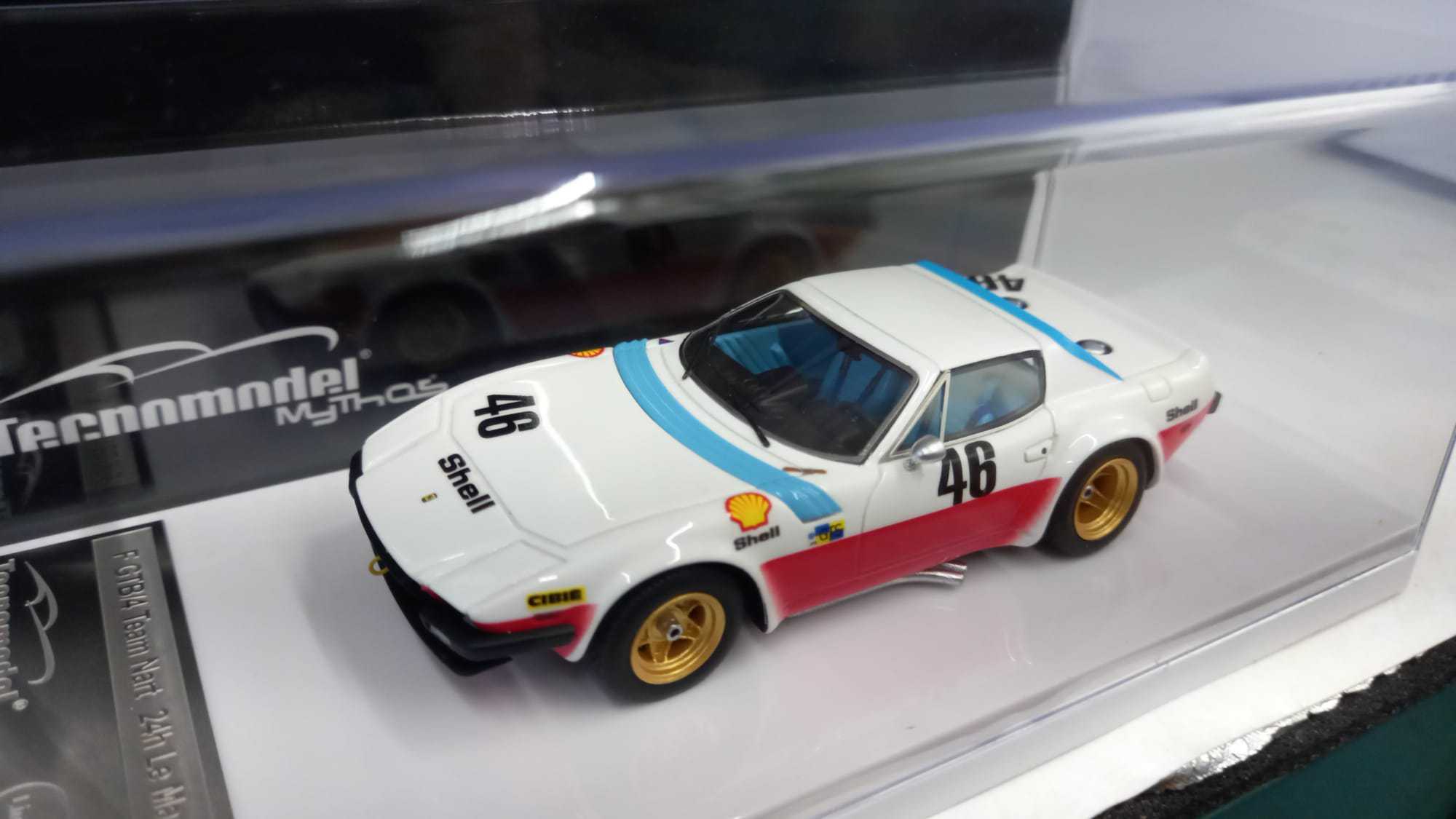 Miniature Tecnomodel 1/43 - Ferrari GTB/4 Team Nart #46 - Le Mans 1975 - Résine